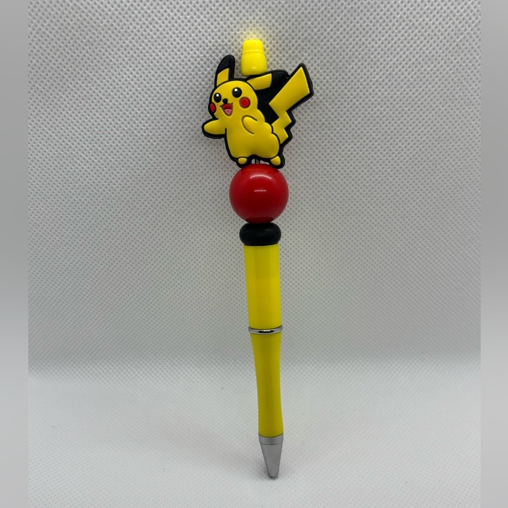 Handmade focal bead pen - Character theme Pokemon Pikachu